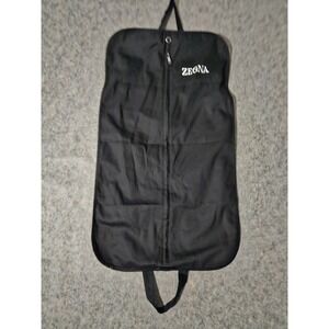 Zegna Garment Bag Mens Black Suit Cover Travel Carrier